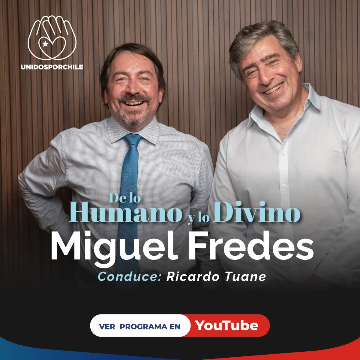 Hoy nuestro invitado es Miguel Fredes, abogado y consultor de grandes corporaciones y temas públicos.
Junto a Ricardo Tuane hace un análisis institucional dando a conocer las ideas, propuestas y visiones para nuestro país.

👉Enlace directo a la entrevista:

https://www.youtube.com/watch?v=6TExWbn1Q7c

#unidosporchile #unidosporchileoficial#chile#politica#analisis  realidadnacional conversacion instituciones